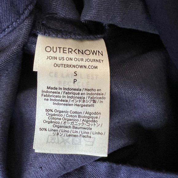 NEW Outerknown Utility Coveralls S.E.A Jumpsuit Navy Blue Sz S - Picture 5 of 13